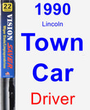 Driver Wiper Blade for 1990 Lincoln Town Car - Vision Saver