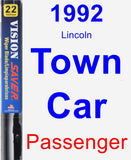 Passenger Wiper Blade for 1992 Lincoln Town Car - Vision Saver