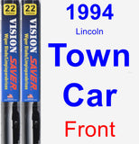 Front Wiper Blade Pack for 1994 Lincoln Town Car - Vision Saver