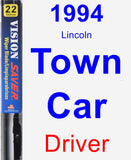 Driver Wiper Blade for 1994 Lincoln Town Car - Vision Saver