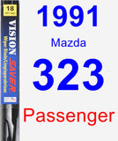 Passenger Wiper Blade for 1991 Mazda 323 - Vision Saver