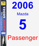 Passenger Wiper Blade for 2006 Mazda 5 - Vision Saver