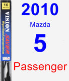 Passenger Wiper Blade for 2010 Mazda 5 - Vision Saver