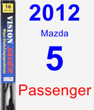 Passenger Wiper Blade for 2012 Mazda 5 - Vision Saver