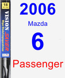 Passenger Wiper Blade for 2006 Mazda 6 - Vision Saver