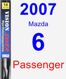 Passenger Wiper Blade for 2007 Mazda 6 - Vision Saver