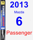 Passenger Wiper Blade for 2013 Mazda 6 - Vision Saver