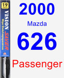 Passenger Wiper Blade for 2000 Mazda 626 - Vision Saver