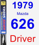 Driver Wiper Blade for 1979 Mazda 626 - Vision Saver