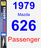 Passenger Wiper Blade for 1979 Mazda 626 - Vision Saver