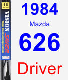 Driver Wiper Blade for 1984 Mazda 626 - Vision Saver