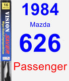 Passenger Wiper Blade for 1984 Mazda 626 - Vision Saver