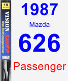 Passenger Wiper Blade for 1987 Mazda 626 - Vision Saver