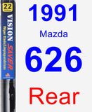 Rear Wiper Blade for 1991 Mazda 626 - Vision Saver