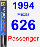 Passenger Wiper Blade for 1994 Mazda 626 - Vision Saver