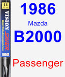 Passenger Wiper Blade for 1986 Mazda B2000 - Vision Saver