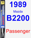 Passenger Wiper Blade for 1989 Mazda B2200 - Vision Saver