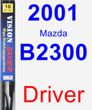 Driver Wiper Blade for 2001 Mazda B2300 - Vision Saver