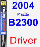 Driver Wiper Blade for 2004 Mazda B2300 - Vision Saver