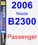 Passenger Wiper Blade for 2006 Mazda B2300 - Vision Saver