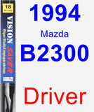 Driver Wiper Blade for 1994 Mazda B2300 - Vision Saver