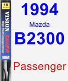 Passenger Wiper Blade for 1994 Mazda B2300 - Vision Saver