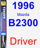 Driver Wiper Blade for 1996 Mazda B2300 - Vision Saver