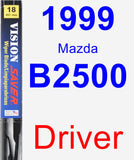 Driver Wiper Blade for 1999 Mazda B2500 - Vision Saver