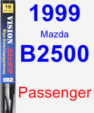 Passenger Wiper Blade for 1999 Mazda B2500 - Vision Saver