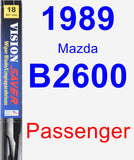 Passenger Wiper Blade for 1989 Mazda B2600 - Vision Saver