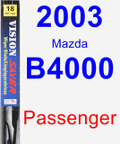 Passenger Wiper Blade for 2003 Mazda B4000 - Vision Saver