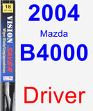 Driver Wiper Blade for 2004 Mazda B4000 - Vision Saver