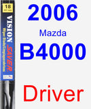 Driver Wiper Blade for 2006 Mazda B4000 - Vision Saver