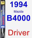 Driver Wiper Blade for 1994 Mazda B4000 - Vision Saver