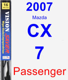 Passenger Wiper Blade for 2007 Mazda CX-7 - Vision Saver