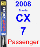 Passenger Wiper Blade for 2008 Mazda CX-7 - Vision Saver