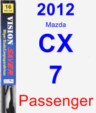 Passenger Wiper Blade for 2012 Mazda CX-7 - Vision Saver