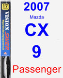 Passenger Wiper Blade for 2007 Mazda CX-9 - Vision Saver