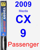 Passenger Wiper Blade for 2009 Mazda CX-9 - Vision Saver