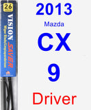 Driver Wiper Blade for 2013 Mazda CX-9 - Vision Saver