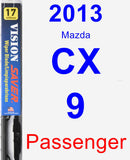 Passenger Wiper Blade for 2013 Mazda CX-9 - Vision Saver