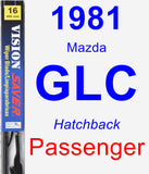 Passenger Wiper Blade for 1981 Mazda GLC - Vision Saver