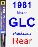 Rear Wiper Blade for 1981 Mazda GLC - Vision Saver