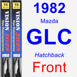 Front Wiper Blade Pack for 1982 Mazda GLC - Vision Saver