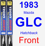 Front Wiper Blade Pack for 1983 Mazda GLC - Vision Saver