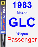 Passenger Wiper Blade for 1983 Mazda GLC - Vision Saver