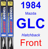 Front Wiper Blade Pack for 1984 Mazda GLC - Vision Saver