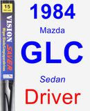 Driver Wiper Blade for 1984 Mazda GLC - Vision Saver