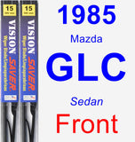 Front Wiper Blade Pack for 1985 Mazda GLC - Vision Saver