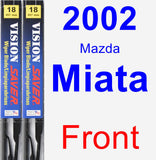 Front Wiper Blade Pack for 2002 Mazda Miata - Vision Saver